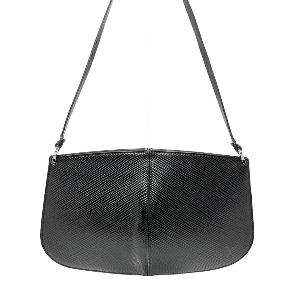 Louis‎ Vuitton Epi Demi Lune Shoulder Bag Black Y2K Vintage